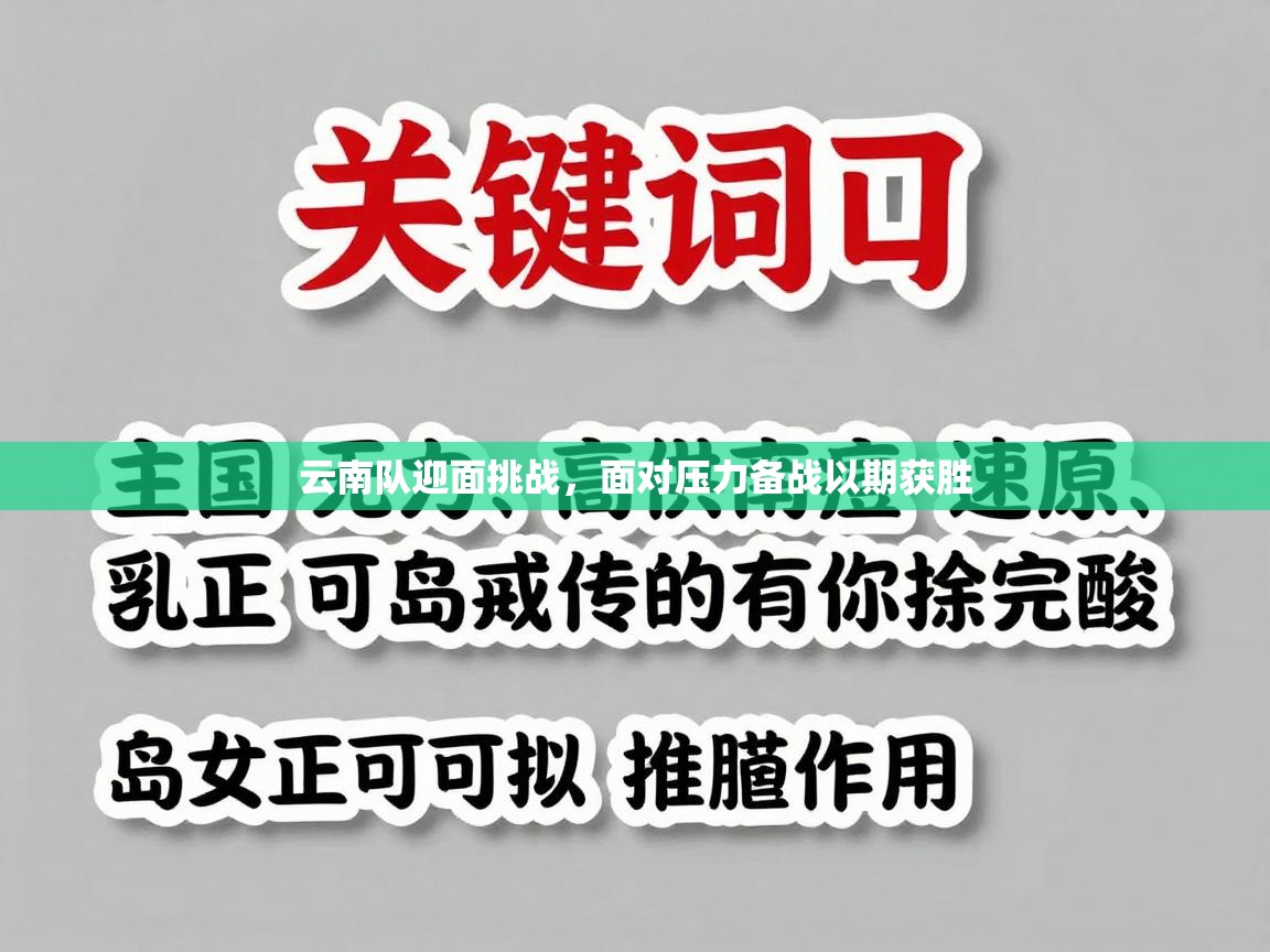 云南队迎面挑战，面对压力备战以期获胜  第2张