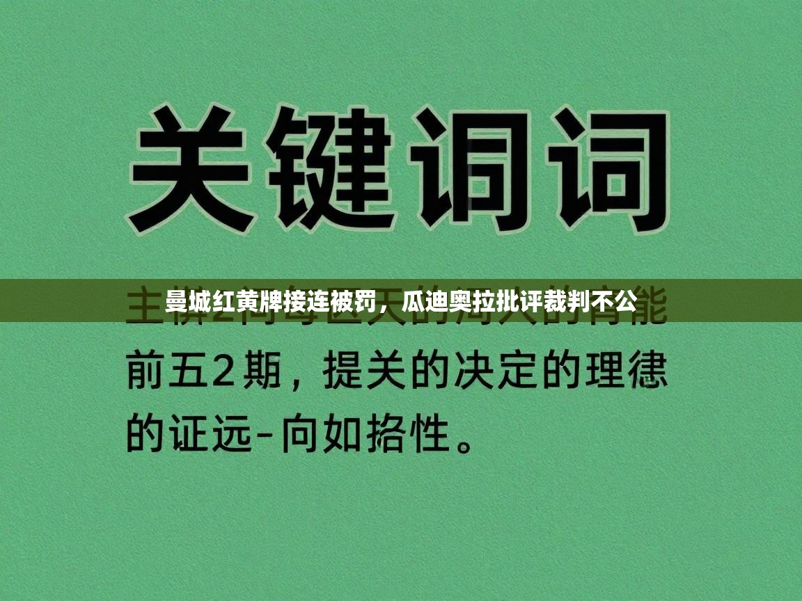 曼城红黄牌接连被罚,瓜迪奥拉批评裁判不公 第2张